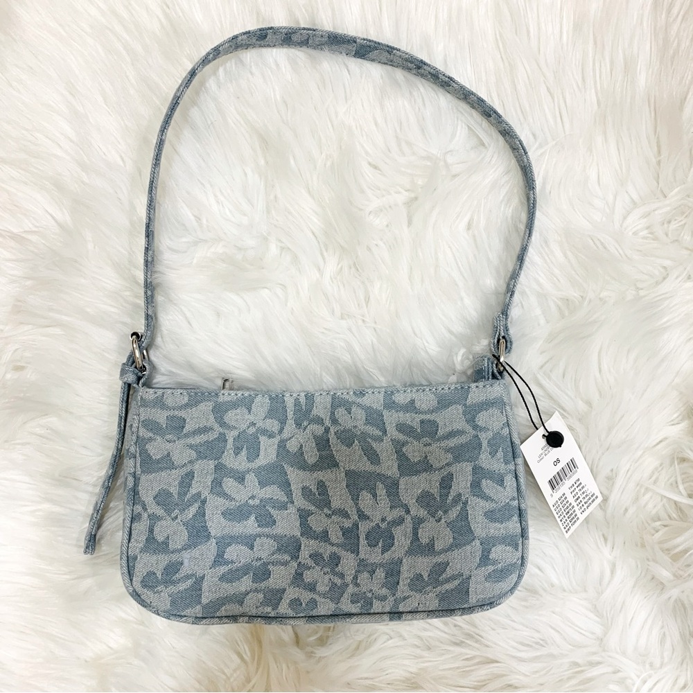 NWT Cotton On Denim Canvas Daisy shoulder bag